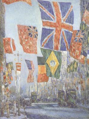 Childe Hassam Avenue of the Allies (nn02) oil painting image